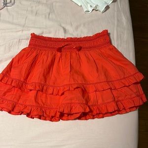 Red skirt